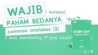 Lanjutan Part 2 Belajar Bahasa Inggris Kalimat Umum (Salah vs Benar)