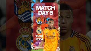 Hasil La Liga Real Sociedad vs Real Madrid Matchday 5 15/09/24 #bola