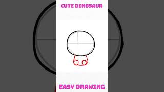 Easy cute Dinosaur drawing #dinosaur #easytodraw #cutedrawings