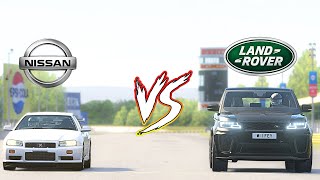 NISSAN GTR vs RANGE ROVER