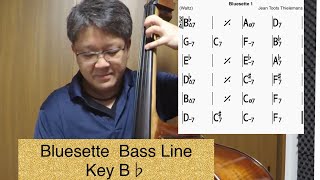 Bluesette Bass Line (Key B♭) Play Along