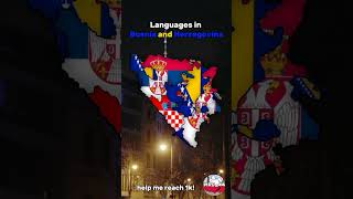 Map of languages ​​in Bosnia and Herzegovina