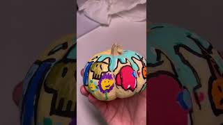 Drawing on a pumpkin for Halloween! Halloween Art! #subscribe #halloween #pumpkin