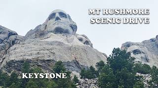 Driving to Mount Rushmore National Memorial, Scenic Drive, Keystone, South Dakota