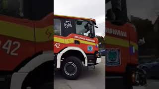 Wyjazd alarmowy 409[K]42 GBARt SCANIA OSP KSRG Lipnica Murowana do zdarzenia - Bochnia112.pl  #osp