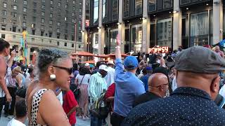 Street party in New York City