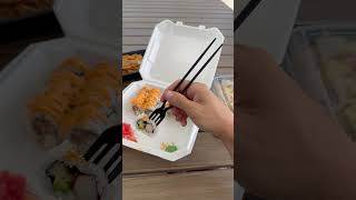 A chopstick fork anyone? 🥢👀 #food #eat #dinner #sushi #chopstick #shorts