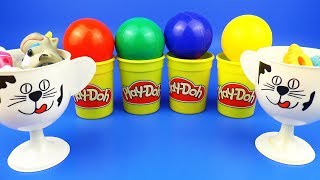 Play Doh Surprise Balls Learn Colors Kinder Surprise Egg Toys for Kids