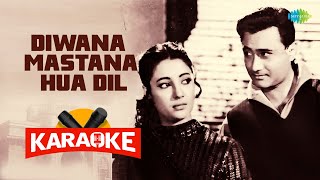 Diwana Mastana Hua Dil - Karaoke with Lyrics | Asha Bhosle | Mohammed Rafi