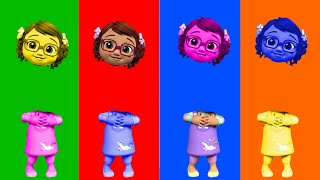 Colorful Cocomelon | Match The Head | Video For Kids | Funny Head Match