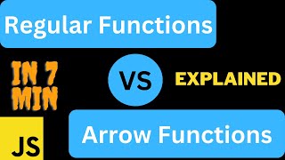 Regular functions VS Arrow functions in JavaScript{JavaScript tutorial for beginners}