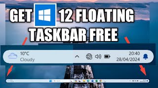 Make your windows 10/11 taskbar futuristic for free