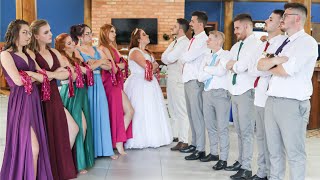 Competição de dança dos padrinhos - Casamento Mette e Prim