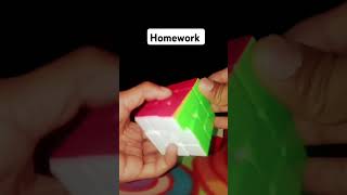 Classwork Homework and test on rubik's  cube #puzzle #subscribe