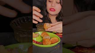 SPICY PANI PURI EATING CHALLENGE|GOLGAPPA ASMR #shortvideo #indianfood#shorts #puchka#viral#mukbang