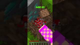 Minecraft How To Escape Crazy Traps At Different Ages😎(INSANE)😍 #minecraft #shorts