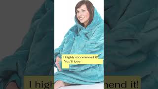 Oversized Blanket Hoodie Sweatshirt, Wearable Sherpa Lounging Pullover for Adults Women Men