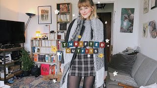 Thrifted outfits ♻️🧵 / 5 tenues que je porte en automne hiver