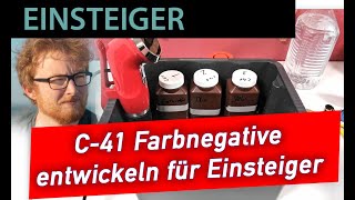 📷  Analoge Fotografie - C-41 Farbnegativentwicklung für Einsteiger (à la Felix)