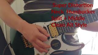 1980s 80s Dimarzio Super Distortion DP-100 Neck and Bridge Set Yamaha YG-1212 Specs, Review and Demo