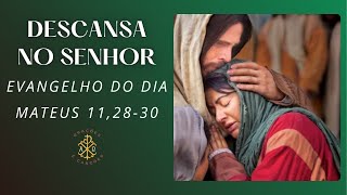 EVANGELHO DO DIA 18/07/2024 - MATEUS 11,28-30 - DESCANSA NO SENHOR