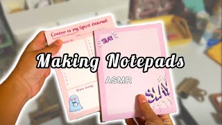 Making notepads brings me calm and presence & ASMR how to make Notepads, no talking