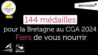 144 médailles pour les produits bretons au CGA 2024