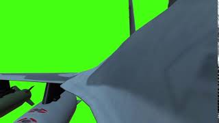 Aeroplane video in green screen