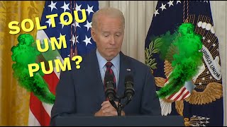 O presidente Joe Biden soltou um pum em coletiva de imprensa?