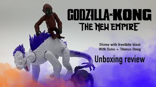 Godzilla x Kong 6” inch Shimo with frostbite blast with Suko + Titanus Doug Unboxing review