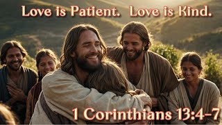 1 Corinthians 13:4-7.  Love is Patient.  Love is Kind.