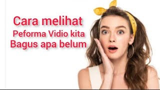 cara melihat peforma Vidio youtube