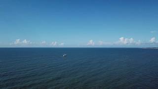 Flying over Kiawah beach