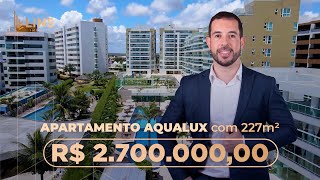 APARTAMENTO 227m² NO AQUALUX RESORT RESIDENCE | PRAIA PONTA DE CAMPINA | PORTEIRA FECHADA | 4 SUÍTES