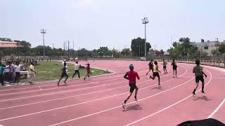 Boys U-14 100 meter Final Punjab state athletics championships Sangrur. 19/07/24