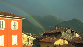 Arcobaleno nei cieli di Primaluna, Valsassina (LC). con poesia di Paola Fazzini