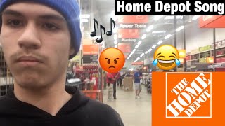 Blasting The Home Depot Song in Home Depot PRANK (KICKED OUT)