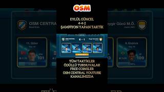 OSM 2024 EYLÜL GÜNCEL 442 ŞAMPİYON YAPAN TAKTİK ! ONLINE SOCCER MANAGER NEW TACTIC