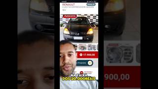 #renault #clio #carros #ficadica CARRO ESQUECIDO POR MUITOS NA FAIXA DE R$20K