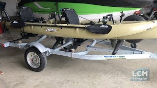 Hobie Outfitter Customized on a Trailblazer Kayak Trailer