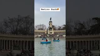 RETIRO PARK at MADRID SPAIN #shorts