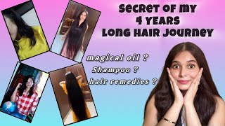 Secret of my 4 YEARS short to very long hair journey| magical oil  #hair #longhair #journey #growth