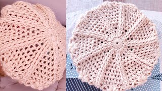 Easy crochet beret hat | hand crafts ideas - PART 1