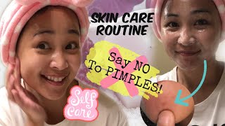 Self Care!|Easy steps I do to get rid of Pimples!|| Skin Care Routine| #skincareroutine