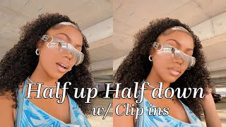 HALF UP HALF DOWN W/ CLIP INS!!