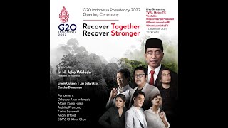 G20 Indonesia Presidency 2022 Opening Ceremony