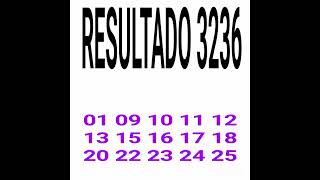 RESULTADO DA LOTOFACIL 3236