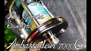 Abu Garcia Sweden Ambassadeur 7000c - Part 1 Disassembling - Reel service and maintenance