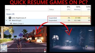 QUICK RESUME Games on PC | Process Explorer