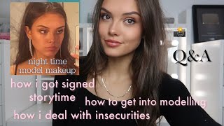 NIGHT TIME MODEL LOOK & MODEL ADVICE Q&A! | India Grace